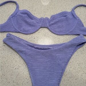 MondaySwimwear Bikini Set Violet Crinkle